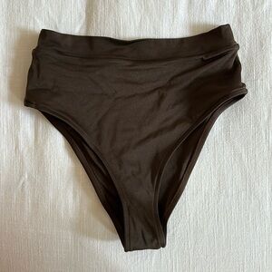 Tan + Lines High waisted bikini bottoms